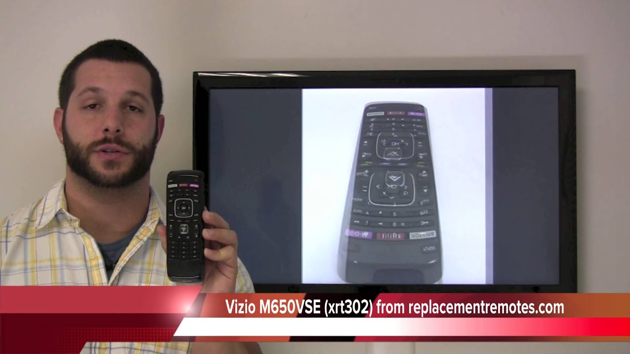 Vizio M650VSE Smart TV Remote Control with Apps & MGO PN XRT302