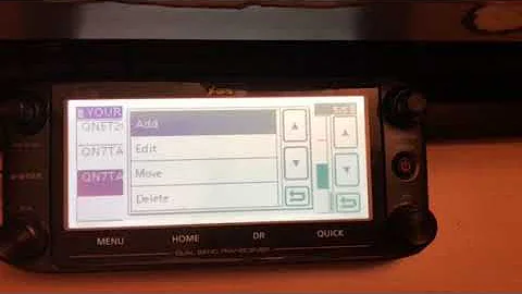 ID-5100 Your call sign table