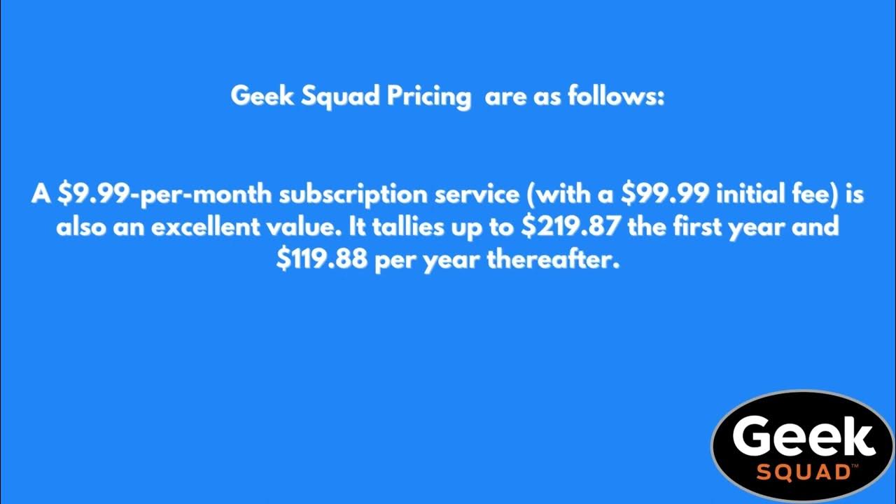 Geek Squad Pricing Price Chart Ask 18889939240 YouTube