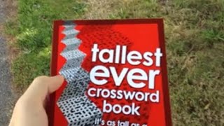 Fun w/ Tallest-Ever Crossword Book