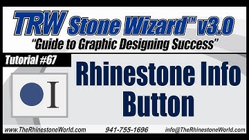 TRW Stone Wizard 3.0 Tutorial Video 67 Rhinestone Info Button