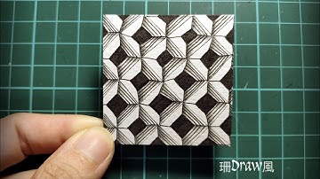 Zentangle®官方禪繞畫圖案 - 戴克司(Dex）