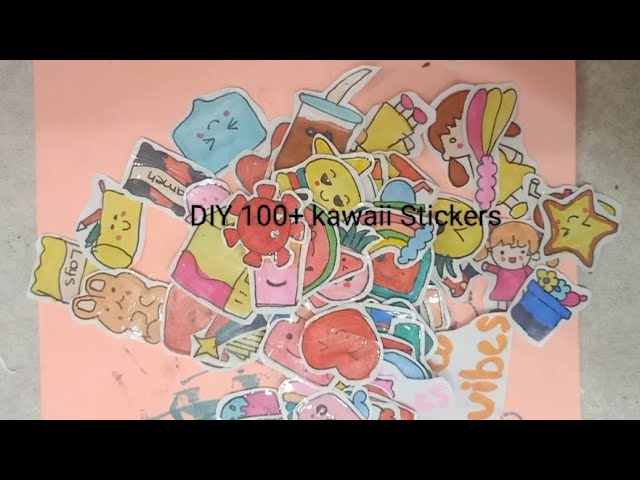 DIY 100+ kawaii Stickers #diyideas #journal #trending #making