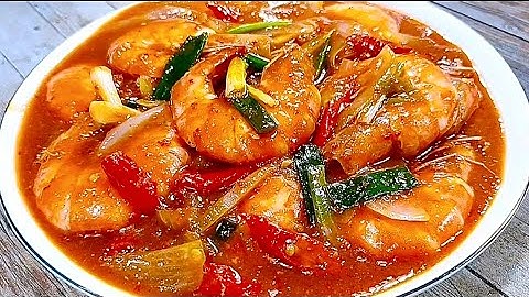 Cara Masak Udang Asam Manis Pedas Ala Restoran