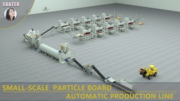 Small scale particle board automatic production line