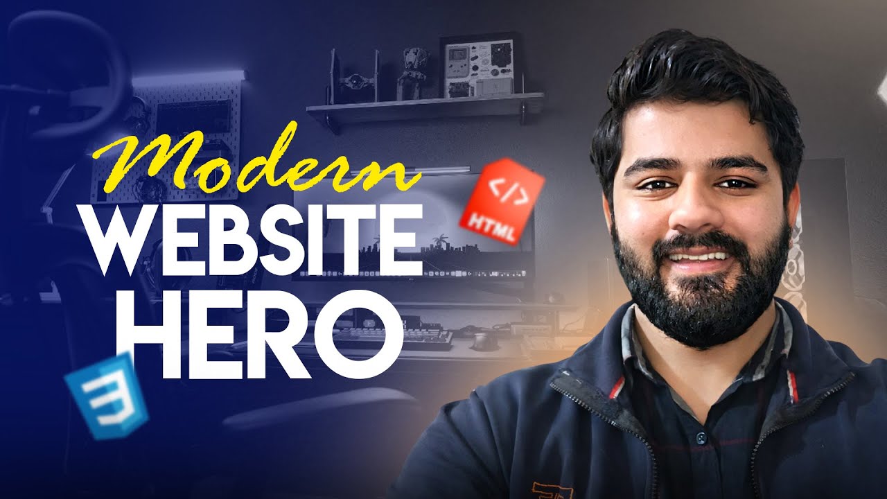 Build a STUNNING Hero Section with Simple HTML & CSS Tricks - YouTube