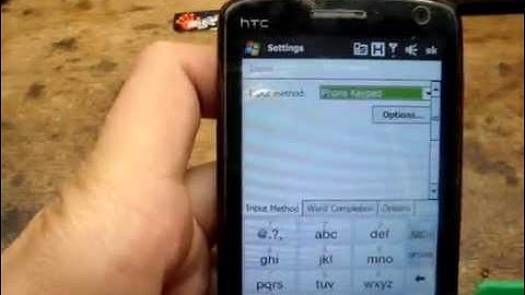 How to unlock HTC Touch HD by code