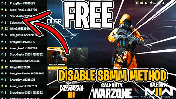 How to DISABLE SBMM/REVERSE BOOST in Warzone/MW3