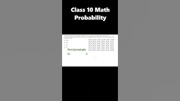 Two identical fair dice have numbers 1 to 6 written on their faces. Both are tossed simultan#shorts