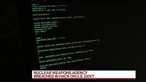 U.S. Nuclear Weapons Agency Targeted in SolarWinds Hack
