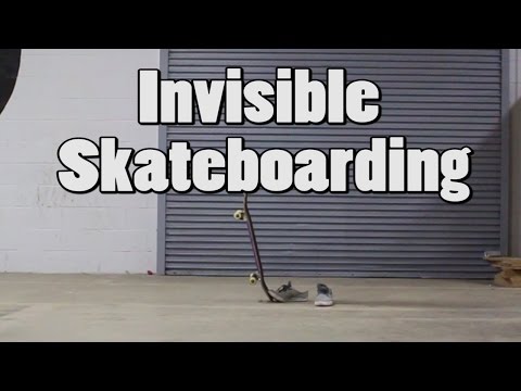 Osynlig skateboardåkning