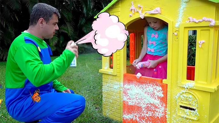 Stacy builds and repairs playhouses.