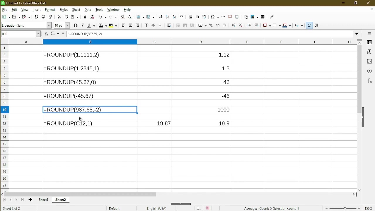 How To Round UP Numbers In LibreOffice Calc YouTube How To Round UP Numbers In LibreOffice Calc YouTube