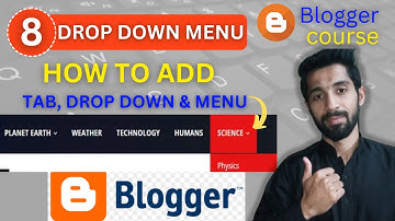 How to Add Tab Sub Tab Menu Sub Menu & Drop Down Menu in Blogger | Blogger Earning by WB Online Earn