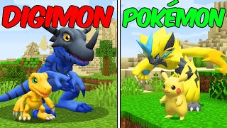 Pokémon VS Digimon no Minecraft Pixelmon!