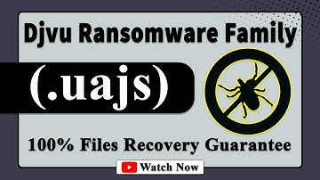 || SOLVED ✅🔘|| Uajs (.uajs) Djvu family ransomware virus - removal and decryption