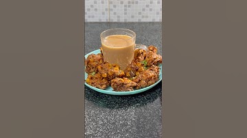 Perfect Chai Partner 😋 | Crispy Onion Corn Pakoda Recipe #shorts