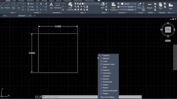 AutoCAD 2021 Tutorial: Dynamic Input and Object Snap: (I) Endpoint