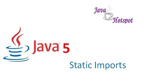static imports in java 5