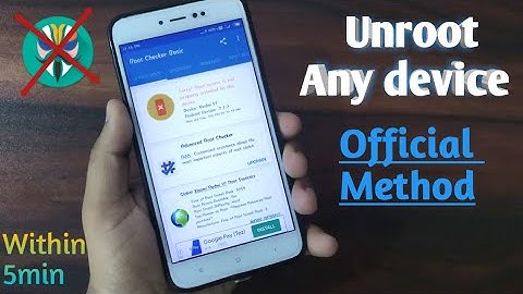 How To Unroot Any Android Device || Remove Root Access Using Twrp Recovery || 💯% Official Method ||