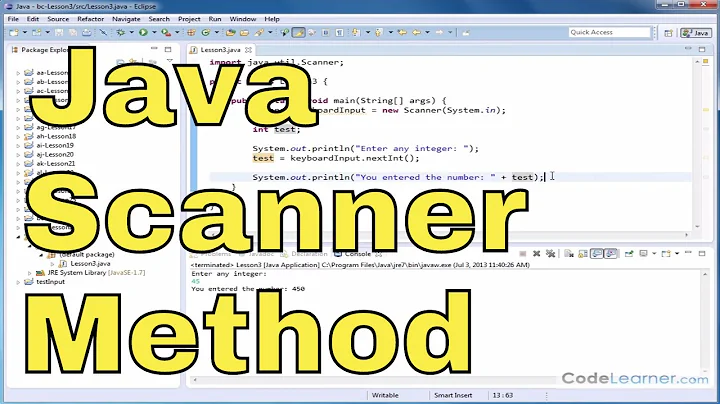 Java Tutorial - 03 - Read Integers and Doubles from Keyboard with Scanner
