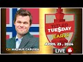  magnus carlsen  titled tuesday early  april 23 2024  chesscom