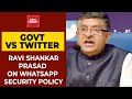 Ravi Shankar Prasad Opens Up About Toolkit Case & WhatsApp Security Policy | India Today Exclusive