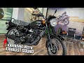 Kawasaki W175 Exhaust Sound Check | No need to Remove DB Killer?