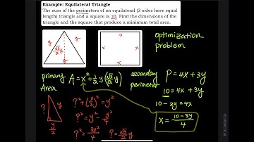 4.7 Part 6: Optimization - Equilateral Triangle & Square | Differential Calculus