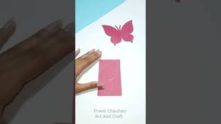 How To Make Paper Butterfly | Very Easy Butterfly Making Idea | Paper Butterfly Craft Ideas #shorts screenshot 4