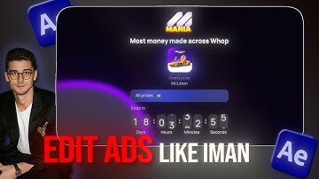 Iman Gadzhi Mania Ad Animation: Learn to create ads like Iman Gadzhi in After Effects