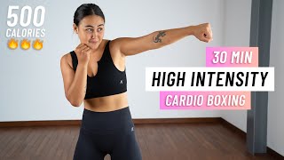 30 Min Knockout Cardio - Kickboxing Style Hiit For An Intense Burn (No-Equipment, No Repeats)