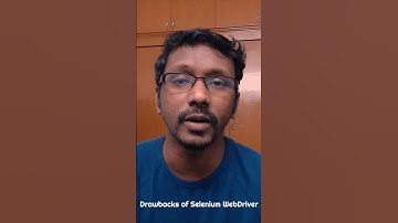 Selenium Interview Questions & Answers - 5.  Drawbacks of Selenium WebDriver