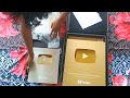 Golden play buttons unboxing  silver play buttons unboxing  full watch