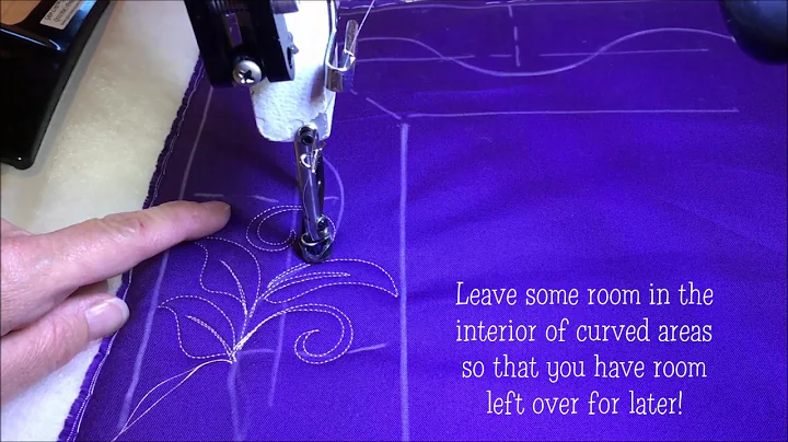 Tips for quilting a custom leaf border