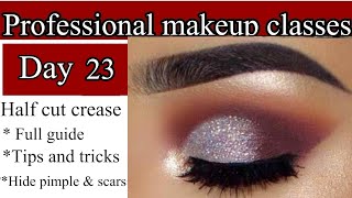 Step By Step Half Cut Crease Eye Makeup For Beginners Easy Tips And Tricks Makeup Cles Day 23