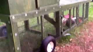 Chicken tractor and coop combo