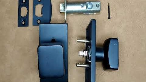 Emtek Solid Brass Square Knob With Modern Rectangular Rosette (Several Finish Options)