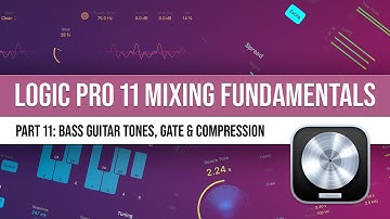Logic Pro 11 Mixing | #11 Bass Guitar Tones, Gate & Compression
