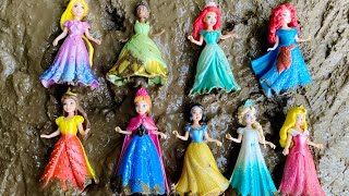 Satisfying ASMR Cleaning! Help Elsa, Anna & Ariel Get Clean Again