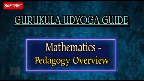 GURUKULAM (MAINS) || Maths - Pedagogy Overview  || LIVE SESSION With P. Suresh Kumar
