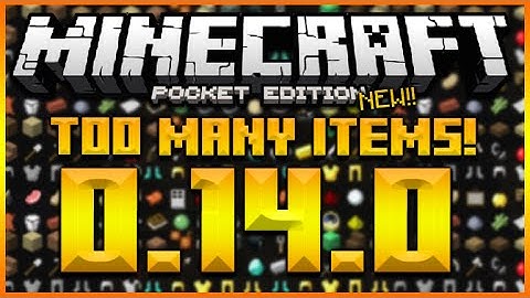★AMAZING NEW TOO MANY ITEMS 0.14.0 Minecraft Pocket Edition Pocket Manager (MCPE 0.14.0)★