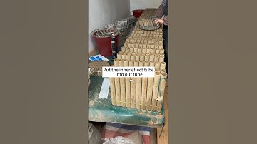 Chinese factory cake fireworks production procedure