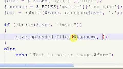 PHP Tutorials // File Upload (Part 2/8)