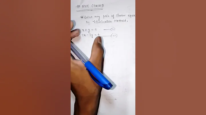 Elimination method|| To solve any questions by elimination method 👍👍👍 By NVK Classes 👌🔔