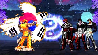 The King of Fighters (MUGEN) | Korean Golden vs Orochi Iori Team