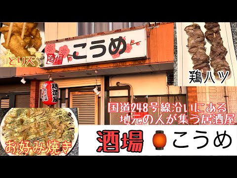 【アットホームな地元人気の居酒屋🏮】 国道248沿いにある 居酒屋こうめ 歌とトークを楽しむ孤高の旅人