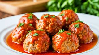 Albóndigas con Tomate😋Receta de Albóndigas en Salsa✅