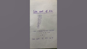 cube root of 512#class8maths#maths #everydaymaths #mathematics #mathmatters #mathematicalconcepts