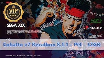 Cobalto v7 - 32GB - Recalbox 8.1.1 - Raspberry Pi3